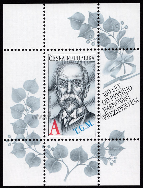 Czech Republic. 2018 T. G. Masaryk - First Czechoslovak President. MNH