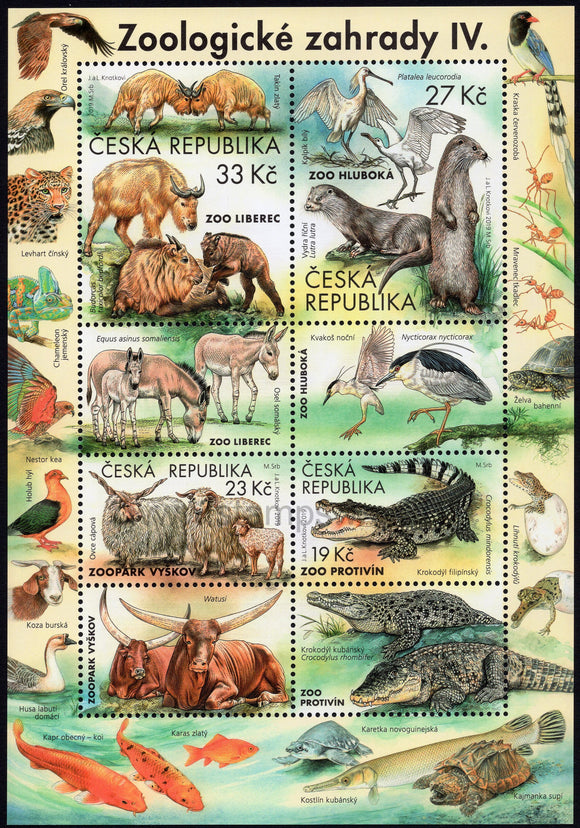 Czech Republic. 2019 Nature Protection. Zoological Gardens IV. MNH