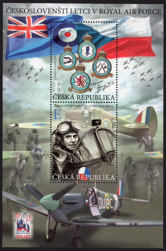 Czech Republic. 2019 Czechoslovak Fighters in RAF. MNH