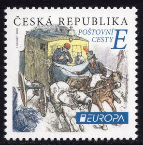 Czech Republic. 2020 Europa. Postal routes. MNH