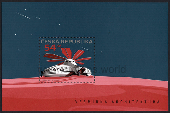 Czech Republic. 2020 Space architecture. MNH