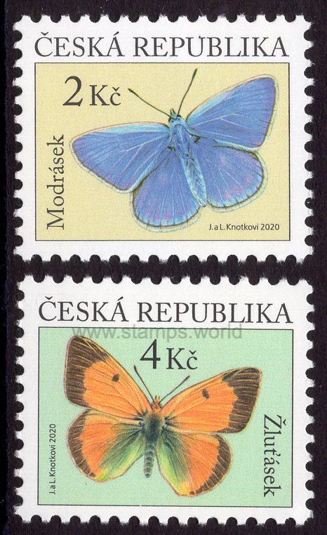 Czech Republic. 2020 Butterflies. MNH