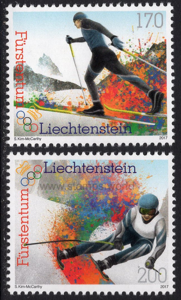 Liechtenstein. 2017 Winter Olympic Games in Pyeongchang 2018. MNH