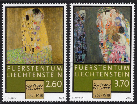 Liechtenstein. 2018 100th Anniversary of the Death of Gustav Klimt. MNH