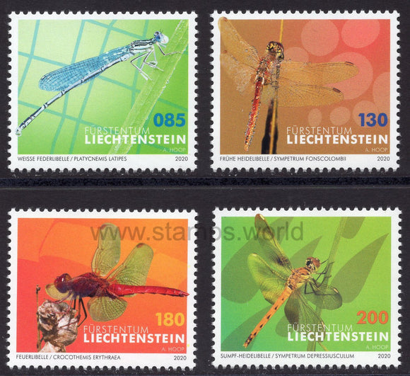 Liechtenstein. 2020 Dragonflies II. MNH