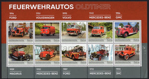 Liechtenstein. 2020 Oldtimer fire engines. MNH