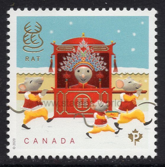 Canada. 2020 Year of the Rat. MNH