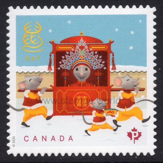 Canada. 2020 Year of the Rat. MNH