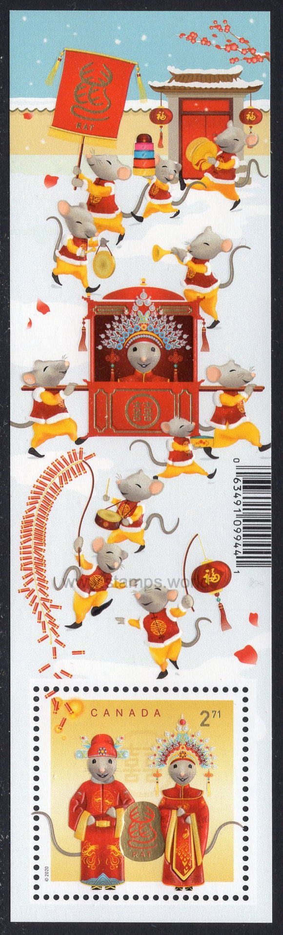 Canada. 2020 Year of the Rat. MNH