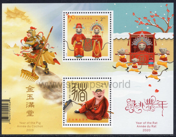 Canada. 2020 Year of the Rat. MNH
