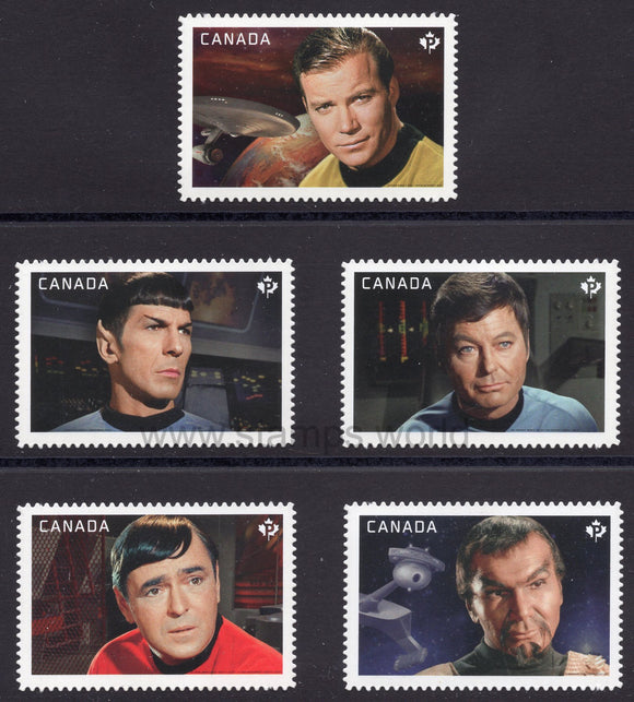 Canada. 2016 Star Trek. MNH