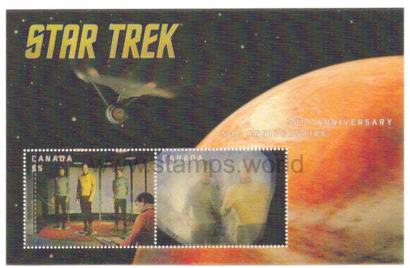 Canada. 2016 Star Trek. MNH