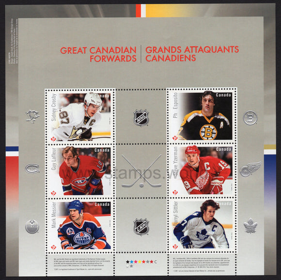 Canada. 2016 NHL Great Canadian Forwards. MNH
