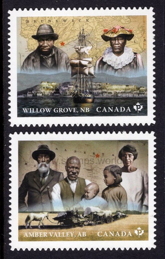 Canada. 2021 Black History. Amber Valley and Willow Grove. MNH