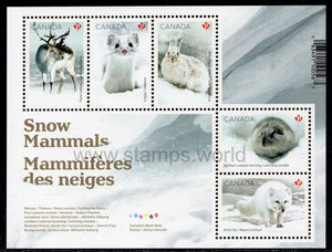 Canada. 2021 Snow Mammals. MNH