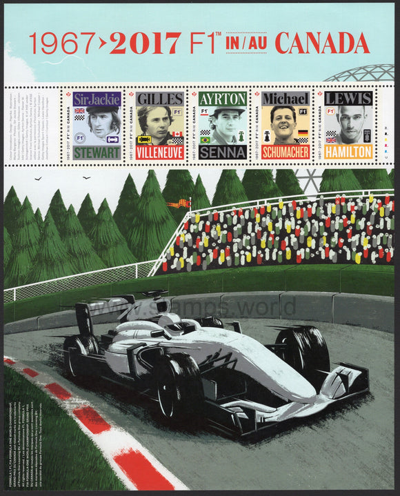 Canada. 2017 Formula 1 Grand Prix. MNH