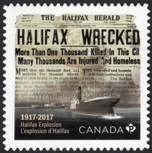 Canada. 2017 Halifax Explosion. MNH