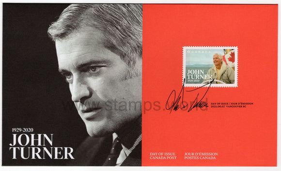 Canada. 2021 John Turner. FDC