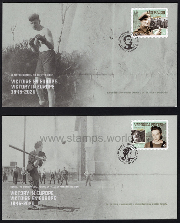Canada. 2020 75th Anniversary of Victory in Europe. FDC