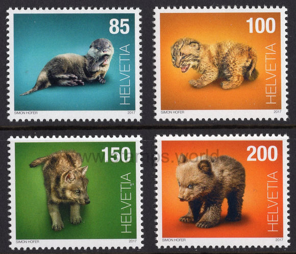 Switzerland. 2017 Baby animals. MNH