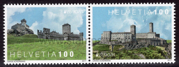 Switzerland. 2017 Europa. Castles. MNH