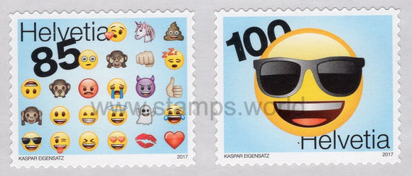 Switzerland. 2017 Emoji. MNH
