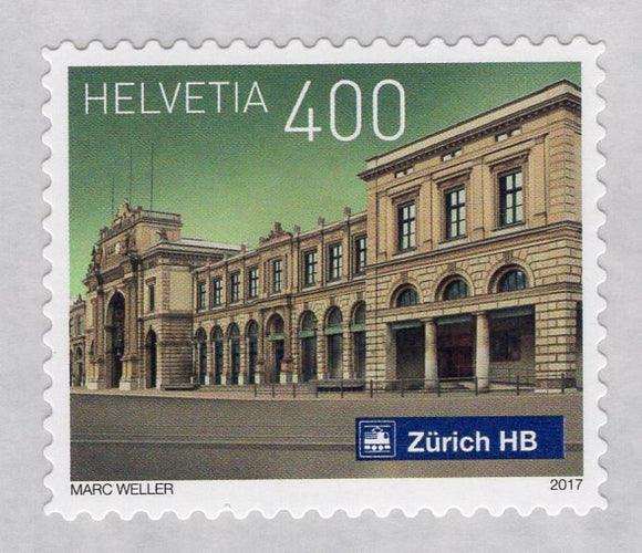 Switzerland. 2017 Swiss railway stations. MNH