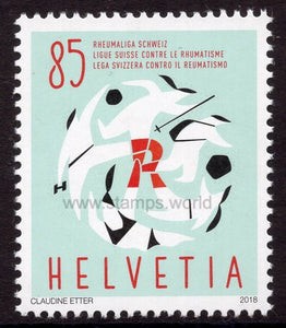 Switzerland. 2018 60 years of Swiss League Against Rheumatism. MNH