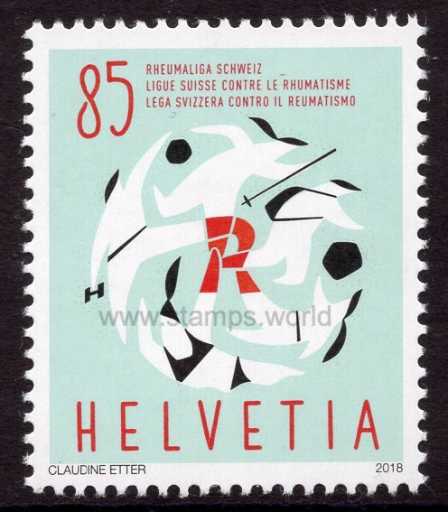 Switzerland. 2018 60 years of Swiss League Against Rheumatism. MNH