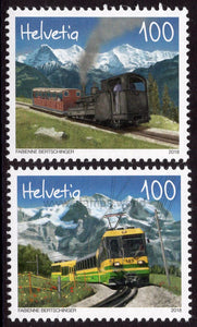 Switzerland. 2018 125 years of Schynige Platte Railway and Wengernalp Railway. MNH