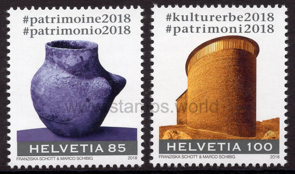 Switzerland. 2018 #culturalheritage2018. MNH