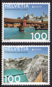 Switzerland. 2018 Europa. Bridges. MNH