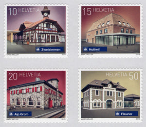 Switzerland. 2018 Swiss Railway Stations. MNH