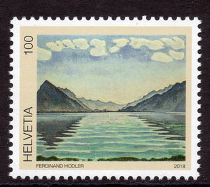 Switzerland. 2018 "Lake Thun" by Ferdinand Hodler. MNH