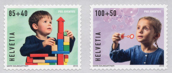 Switzerland. 2018 Pro Juventute. Happy childhood. MNH