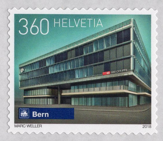 Switzerland. 2018 Swiss Railway Stations. Bern. MNH