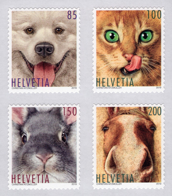 Switzerland. 2019 Animal Friends. MNH