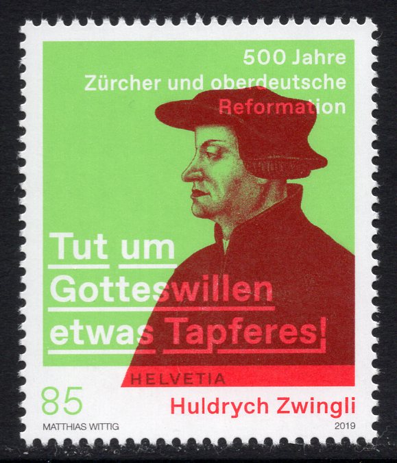 Switzerland. 2019 Huldrych Zwingli. MNH