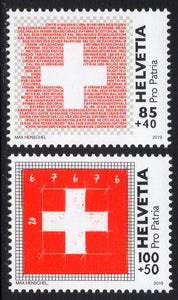 Switzerland. 2019 Pro Patria. The Swiss Flag. MNH