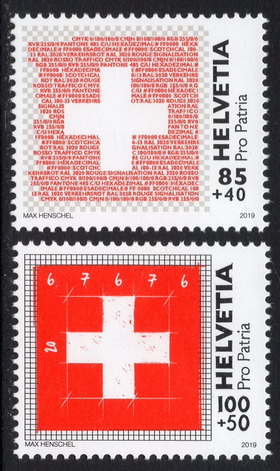 Switzerland. 2019 Pro Patria. The Swiss Flag. MNH