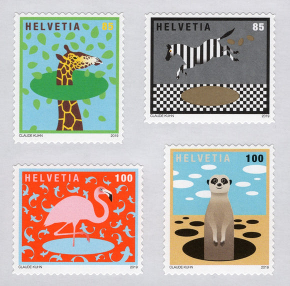 Switzerland. 2019 Animals around the world. MNH