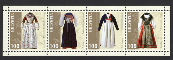 Switzerland. 2019 Traditional Swiss costumes. MNH