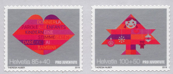 Switzerland. 2019 Pro Juventute. 30 years of Children's Rights. MNH