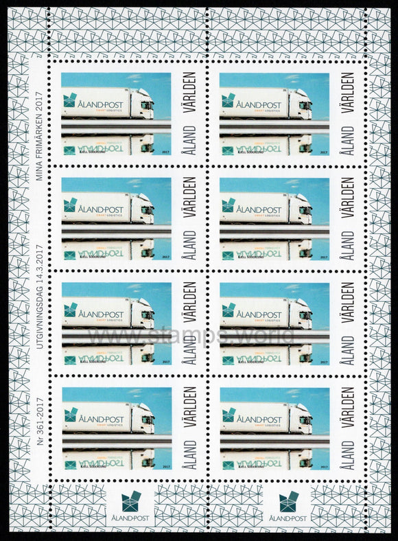 Aland. 2017 My Stamps. Postal Lorry. MNH