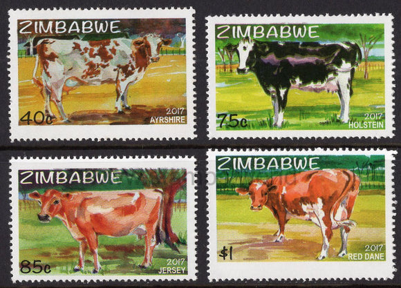 Zimbabwe. 2017 Exotic Dairy Cows. MNH