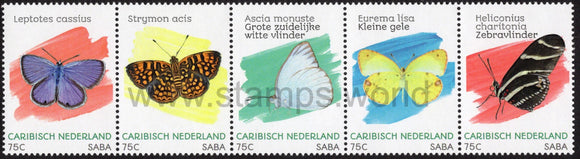Caribbean Netherlands. Saba. 2020 Butterflies. MNH