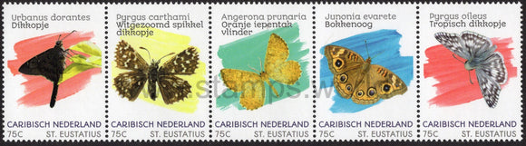 Caribbean Netherlands. St. Eustatius. 2020 Butterflies. MNH