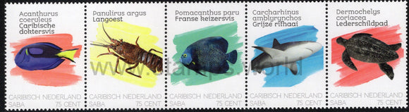 Caribbean Netherlands. Saba. 2020 Sea Life. MNH