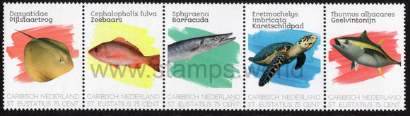 Caribbean Netherlands. St. Eustatius. 2020 Sea Life. MNH