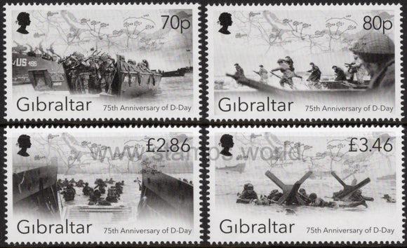 Gibraltar. 2019 75 Years of D-Day Landings. MNH